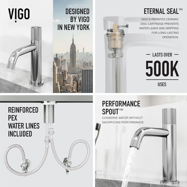 Apollo Button Operated Single-Hole Bathroom Faucet - image 12 - other