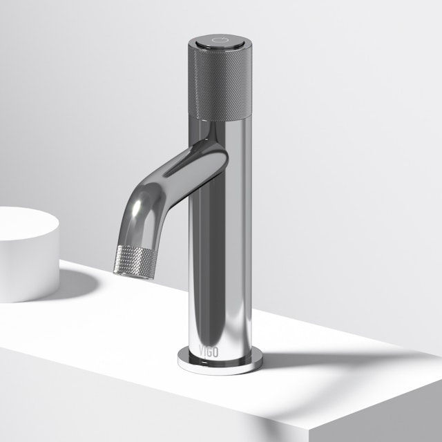 Apollo Button Operated Single-Hole Bathroom Faucet - image 2 - other