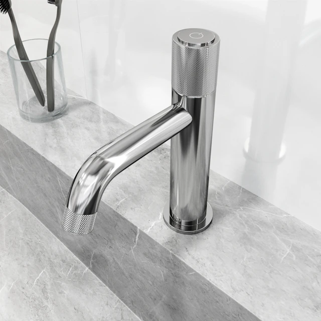 Apollo Button Operated Single-Hole Bathroom Faucet - angle 4 - other