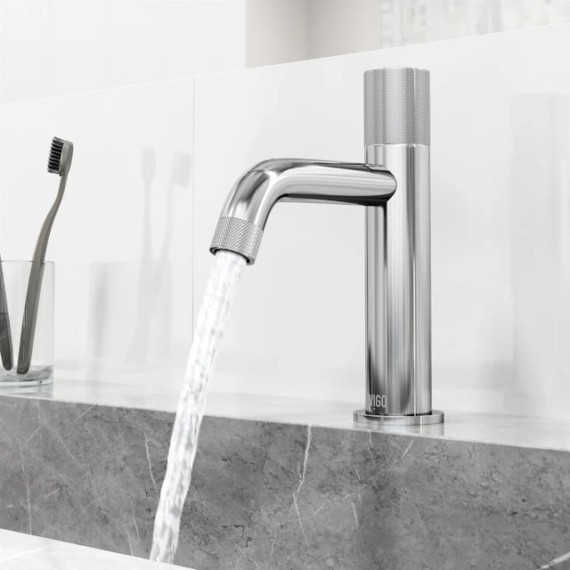 Apollo Button Operated Single-Hole Bathroom Faucet - angle 5 - other