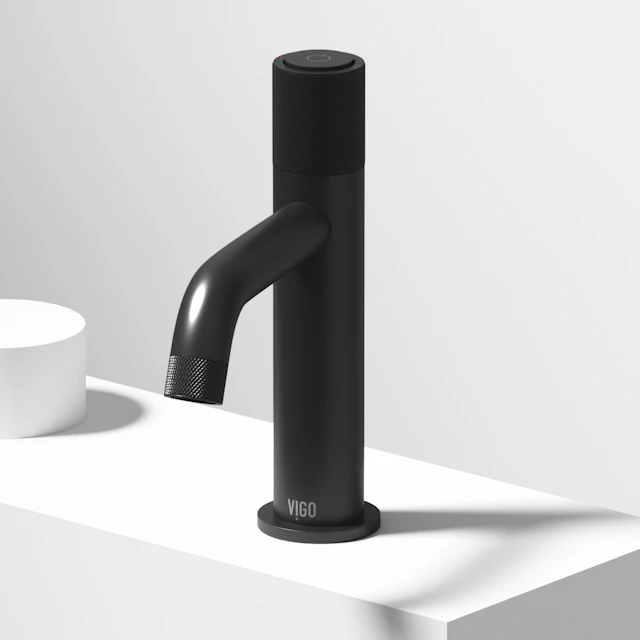 Apollo Button Operated Single-Hole Bathroom Faucet - angle 2 - other