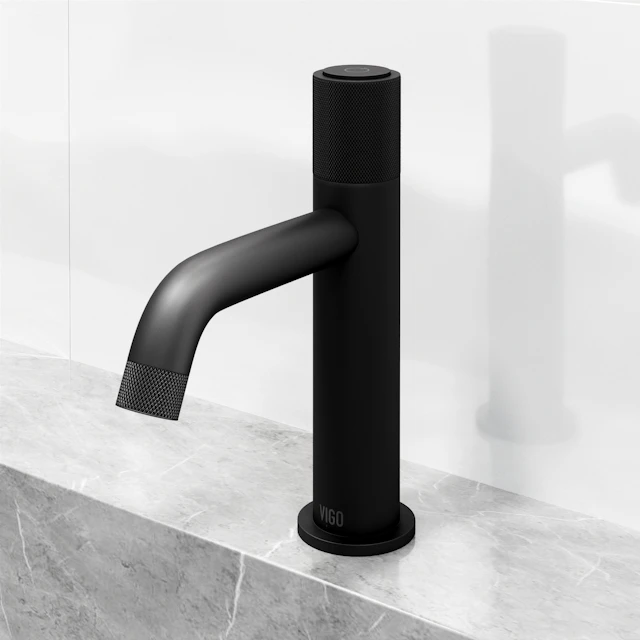 Apollo Button Operated Single-Hole Bathroom Faucet - angle 3 - other