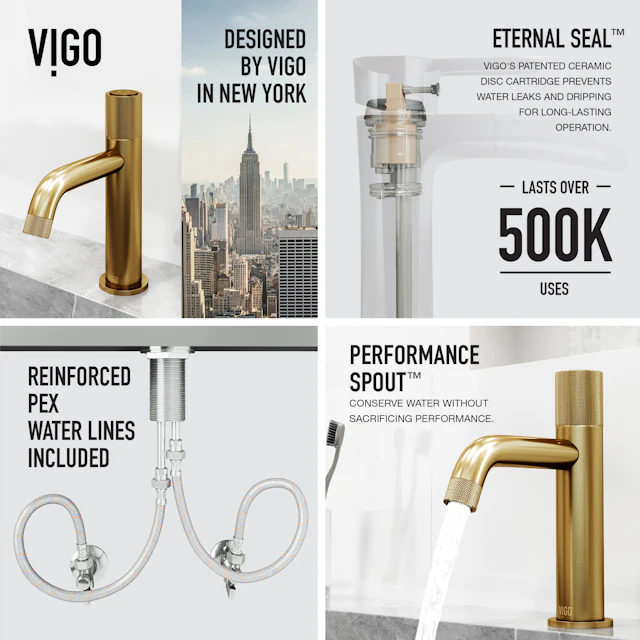 Apollo Button Operated Single-Hole Bathroom Faucet - angle 12 - other