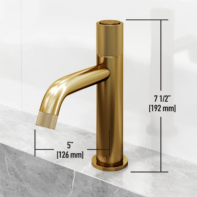 Apollo Button Operated Single-Hole Bathroom Faucet - angle 13 - other