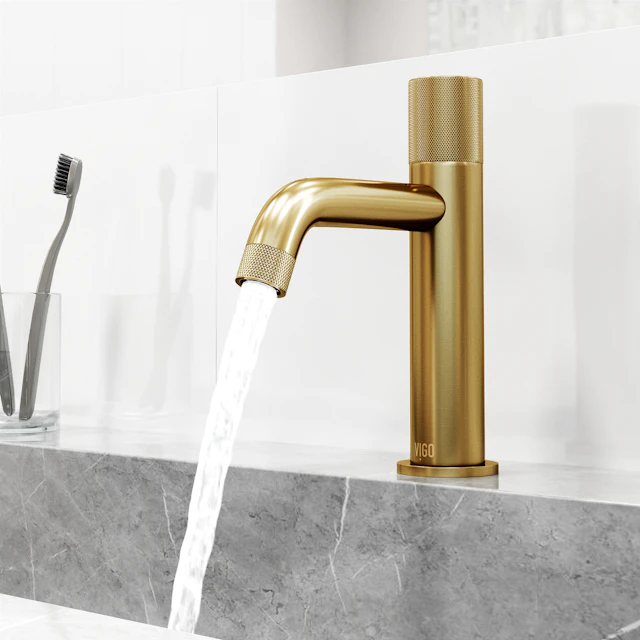 Apollo Button Operated Single-Hole Bathroom Faucet - angle 5 - other