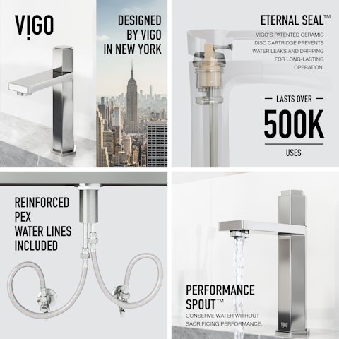 Nova Button Operated Single-Hole Bathroom Faucet - image 7 - other