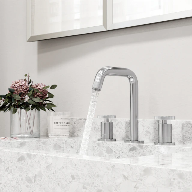 Cass Two Handle Three-Hole Widespread Bathroom Faucet - angle 5 - other