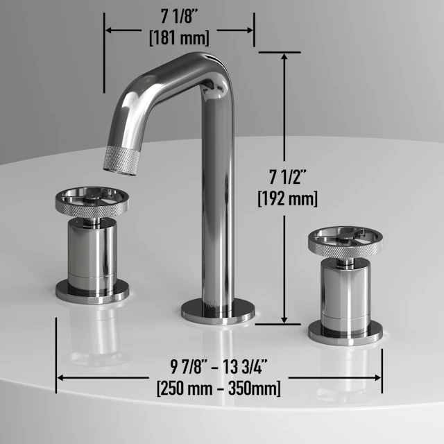 Cass Two Handle Three-Hole Widespread Bathroom Faucet - angle 6 - other