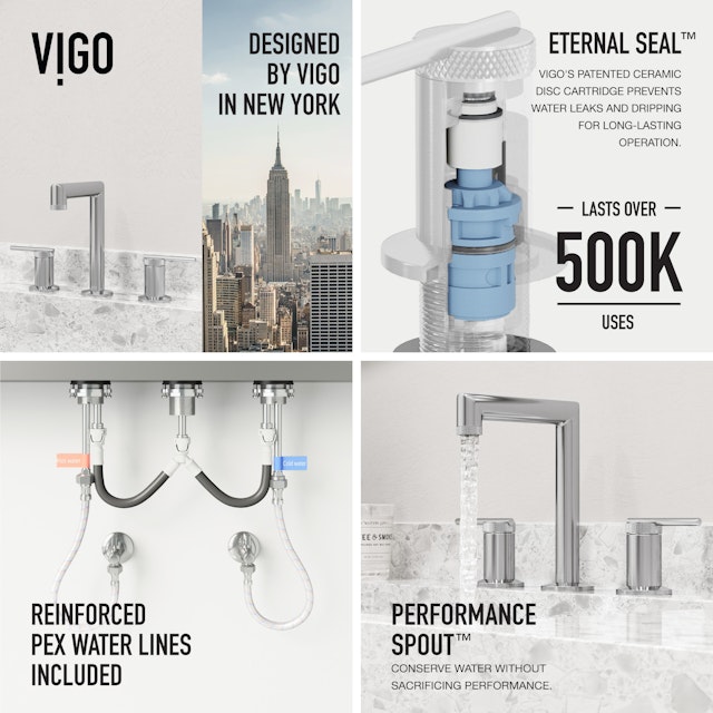 Sterling Two Handle Three-Hole Widespread Bathroom Faucet - image 6 - other