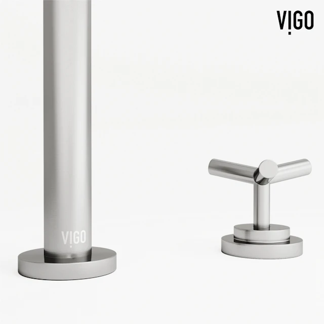 Jewel 9 in. H 2-Handle High-Arc Widespread Bathroom Faucet with Cross Handles - angle 13 - other