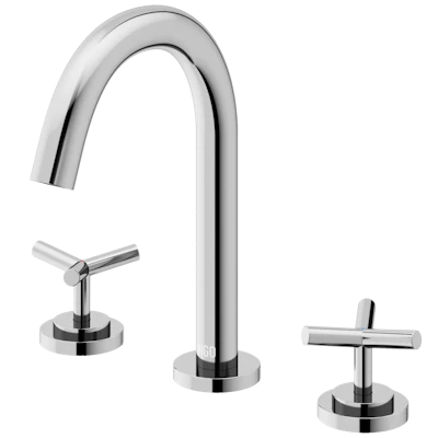 Jewel 9 in. H 2-Handle High-Arc Widespread Bathroom Faucet with Cross Handles