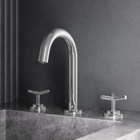 Jewel 9 in. H 2-Handle High-Arc Widespread Bathroom Faucet with Cross Handles - image 2 - other