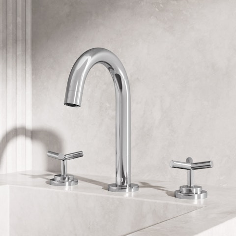Jewel 9 in. H 2-Handle High-Arc Widespread Bathroom Faucet with Cross Handles - image 3 - other