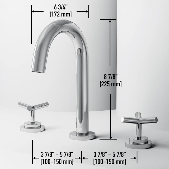 Jewel 9 in. H 2-Handle High-Arc Widespread Bathroom Faucet with Cross Handles - angle 5 - other