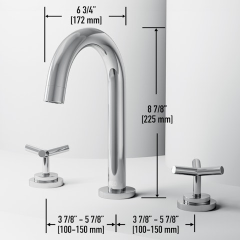 Jewel 9 in. H 2-Handle High-Arc Widespread Bathroom Faucet with Cross Handles - image 5 - other