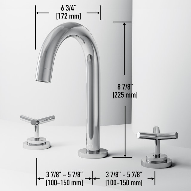 Jewel 9 in. H 2-Handle High-Arc Widespread Bathroom Faucet with Cross Handles - image 5 - other