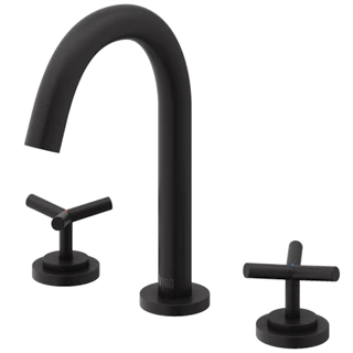 Jewel 9 in. H 2-Handle High-Arc Widespread Bathroom Faucet with Cross Handles