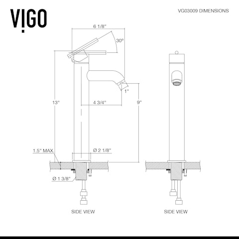Seville Single Handle Single-Hole Bathroom Vessel Faucet - image 11 - other