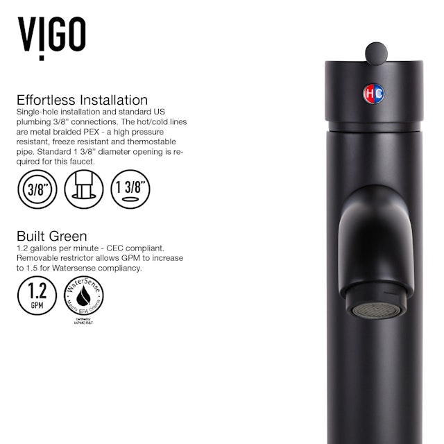 Seville Single Handle Single-Hole Bathroom Vessel Faucet - image 7 - other