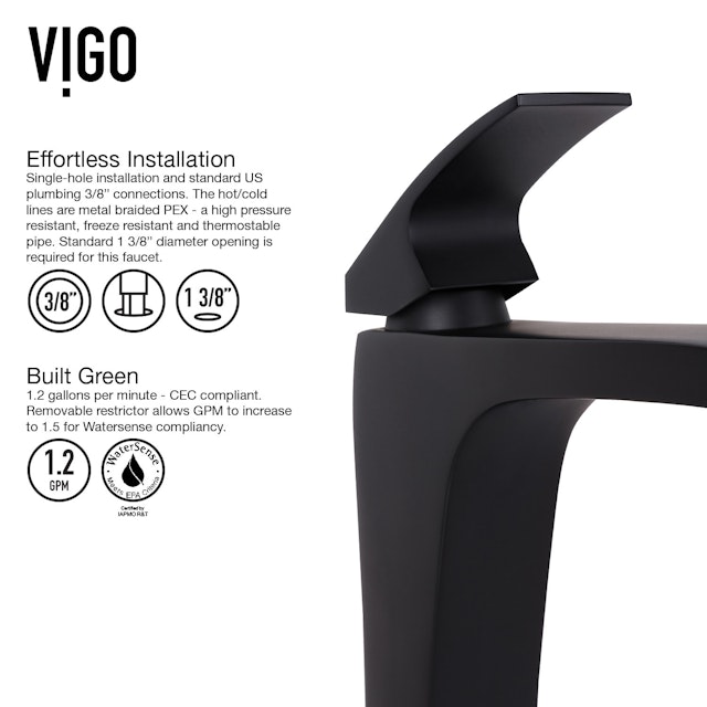 Blackstonian Single Handle Single-Hole Bathroom Vessel Faucet - image 7 - other