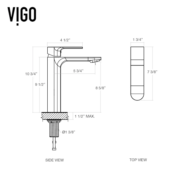 Norfolk Single Handle Single-Hole Bathroom Vessel Faucet - angle 9 - other