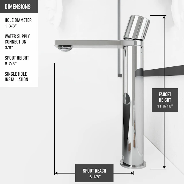 Gotham Single Handle Single-Hole Bathroom Vessel Faucet - angle 7 - other