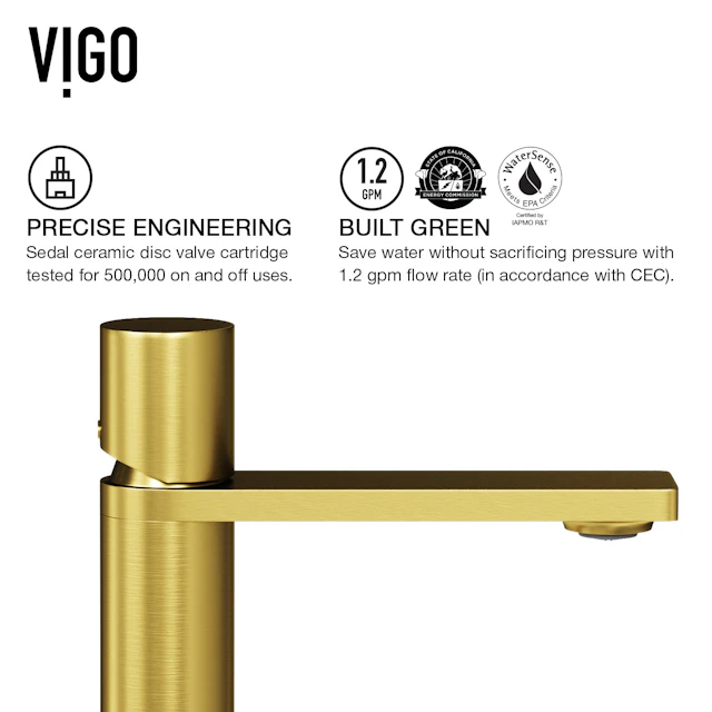 Gotham Single Handle Single-Hole Bathroom Vessel Faucet - angle 9 - other