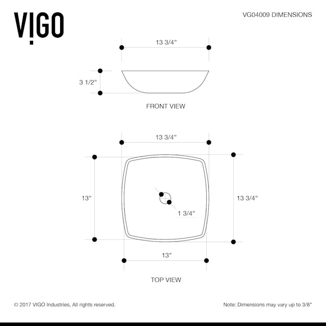 Hyacinth Modern White Matte Stone 14 in. L x 14 in. W x 4 in. H Square Vessel Bathroom Sink - image 10 - other