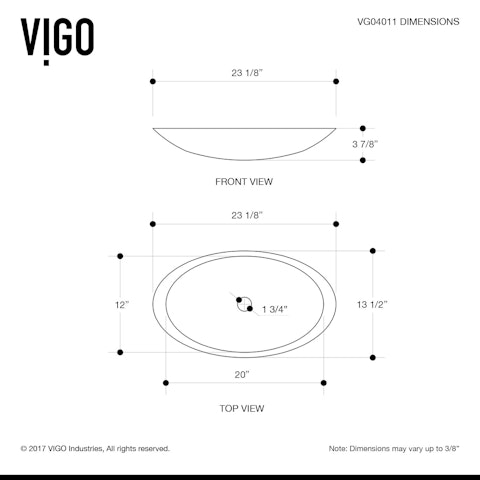 Wisteria Modern White Matte Stone 23 in. L x 14 in. W x 4 in. H Oval Vessel Bathroom Sink - image 10 - other