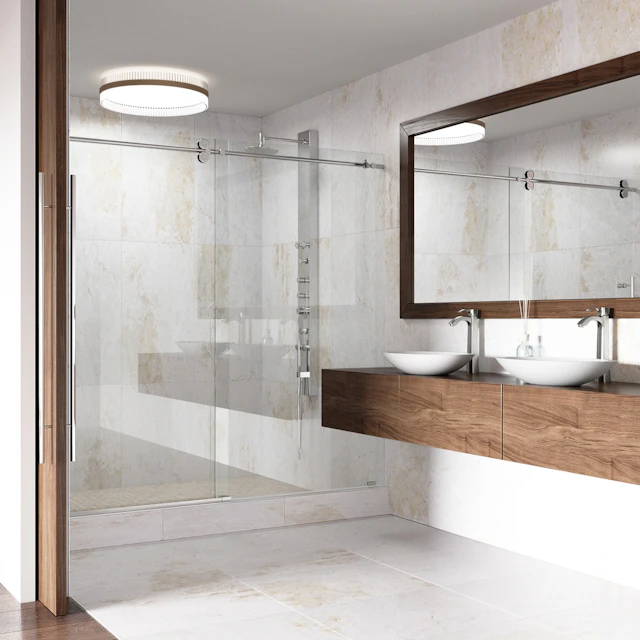 Wisteria Modern White Matte Stone 23 in. L x 14 in. W x 4 in. H Oval Vessel Bathroom Sink - angle 3 - other