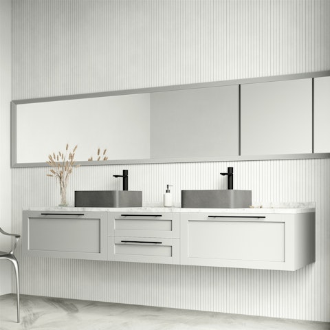 Navona Gothic Gray Concreto Stone 15 in. L x 15 in. W x 5 in. H Square Vessel Bathroom Sink - image 3 - other