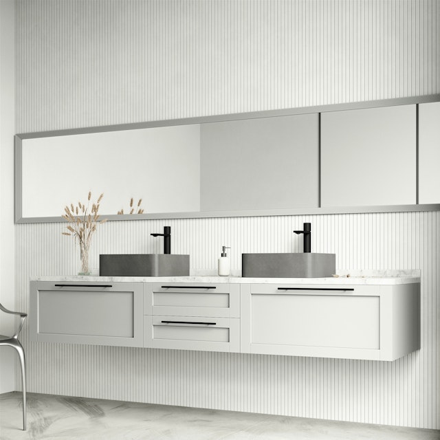 Navona Gothic Gray Concreto Stone 15 in. L x 15 in. W x 5 in. H Square Vessel Bathroom Sink - image 3 - other