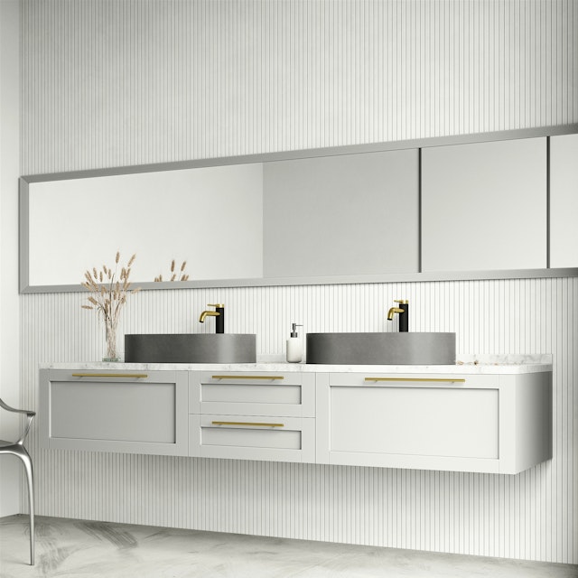 Sagrada Gothic Gray Concreto Stone 24 in. L x 14 in. W x 5 in. H Oval Vessel Bathroom Sink - image 3 - other