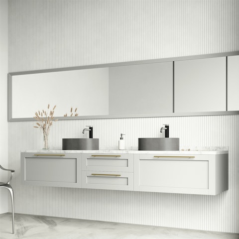 Giralda Gothic Gray Concreto Stone 16 in. L x 11 in. W x 5 in. H Oval Vessel Bathroom Sink - image 3 - other