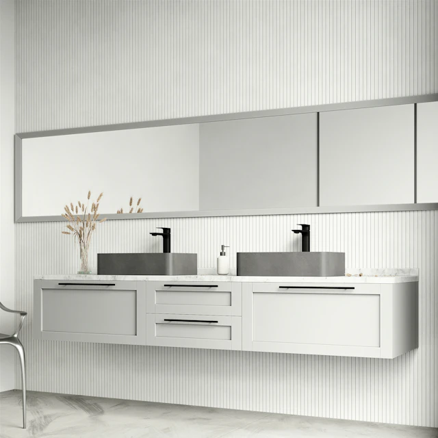 Cordoba Gothic Gray Concreto Stone 20 in. L x 13 in. W x 5 in. H Rectangular Vessel Bathroom Sink - angle 3 - other