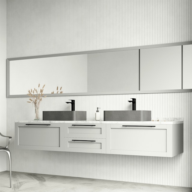 Cordoba Gothic Gray Concreto Stone 20 in. L x 13 in. W x 5 in. H Rectangular Vessel Bathroom Sink - image 3 - other