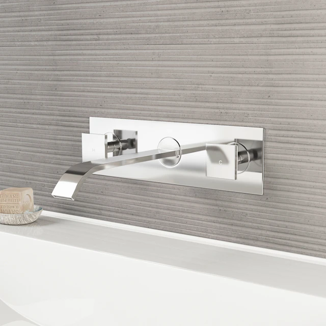 Titus Two Handle Wall Mount Bathroom Faucet - image 2 - other
