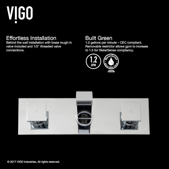Titus Two Handle Wall Mount Bathroom Faucet - angle 6 - other