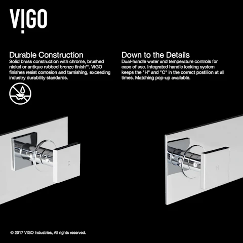 Titus Two Handle Wall Mount Bathroom Faucet - image 7 - other