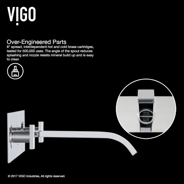Titus Two Handle Wall Mount Bathroom Faucet - angle 8 - other