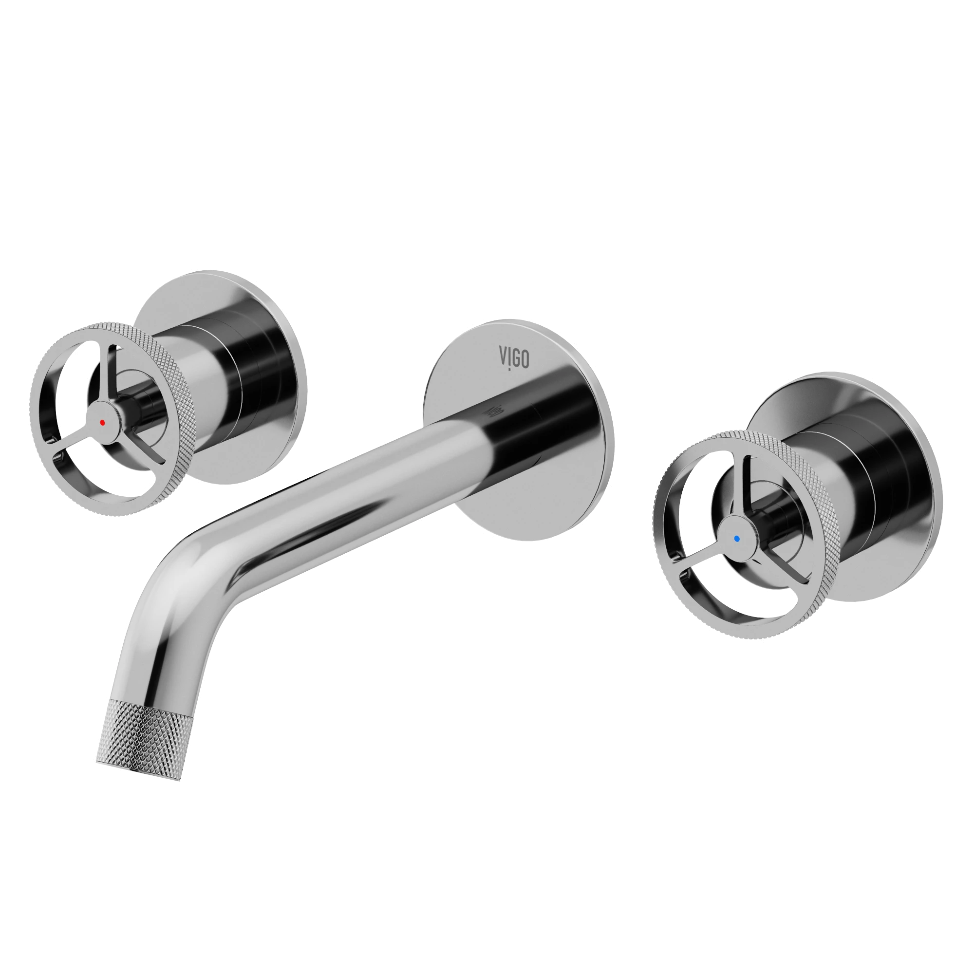 Cass Two Handle Wall Mount Bathroom Faucet