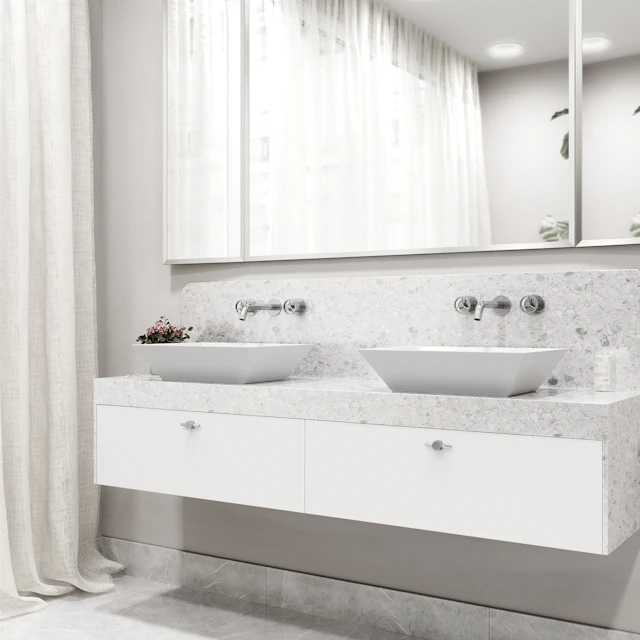 Cass Two Handle Wall Mount Bathroom Faucet - angle 11 - other