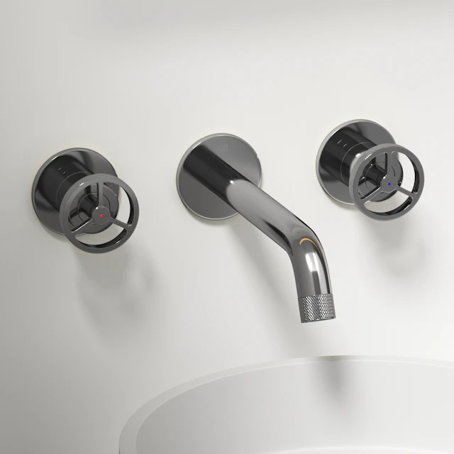 Cass Two Handle Wall Mount Bathroom Faucet - angle 2 - other