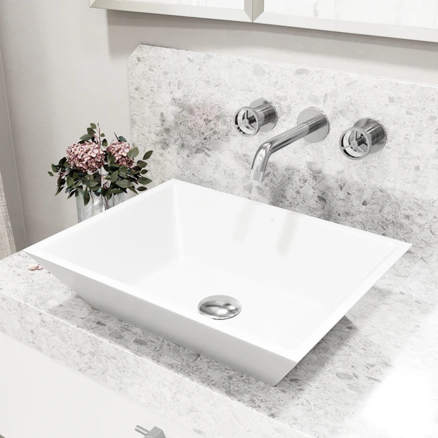 Cass Two Handle Wall Mount Bathroom Faucet - angle 3 - other