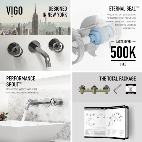 Cass Two Handle Wall Mount Bathroom Faucet - image 6 - other