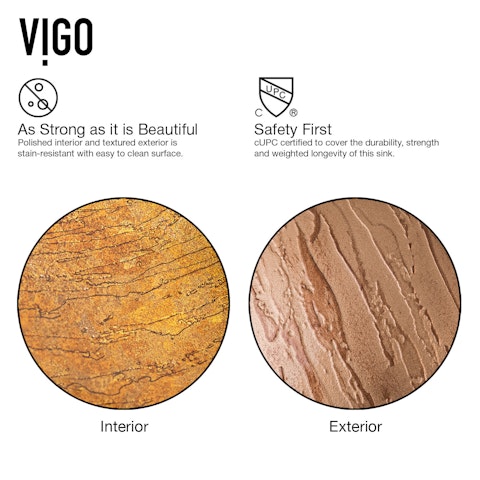 Giovanni Amber Sunset Glass 17 in. L x 17 in. W x 6 in. H Round Vessel Bathroom Sink - image 6 - other