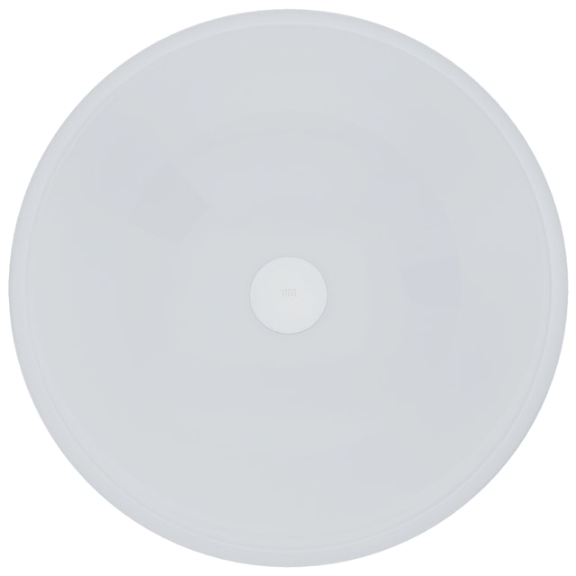 Giovanni Frosted White Glass 17 in. L x 17 in. W x 6 in. H Round Vessel Bathroom Sink - image 2 - other