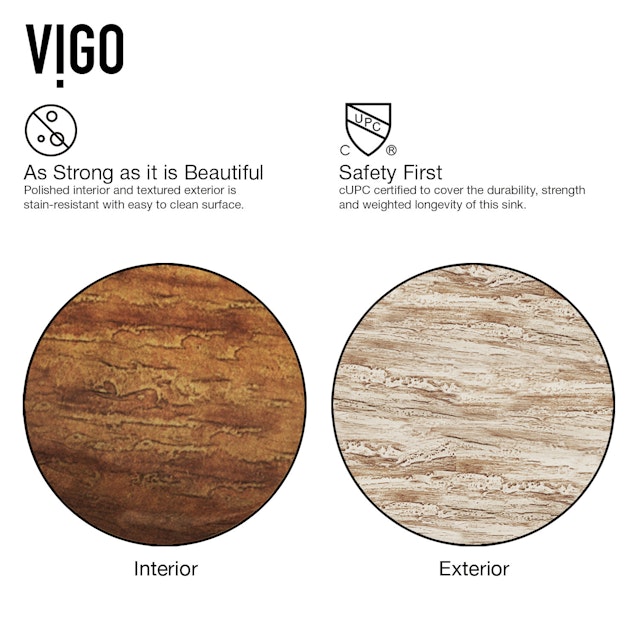 Donatello Wooden Brown Glass 22 in. L x 15 in. W x 5 in. H Rectangular Vessel Bathroom Sink - image 6 - other