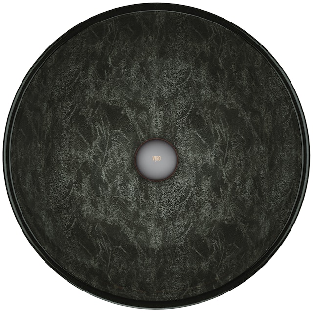 Giovanni Onyx Gray Glass 17 in. L x 17 in. W x 6 in. H Round Vessel Bathroom Sink - image 2 - other