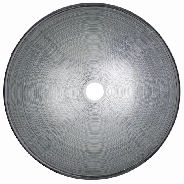 Giovanni Artistic Silver Glass 17 in. L x 17 in. W x 6 in. H Round Vessel Bathroom Sink - angle 2 - other